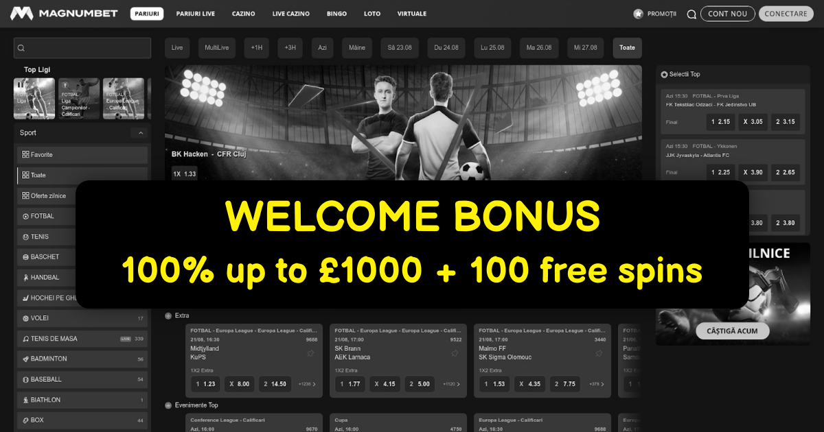 Magnum Casino welcome bonus